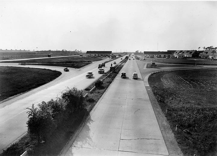 Anschlussstelle A656, Mannheim-Seckenheim, gebaut 1950 / 1951 www.landesarchiv-bw.de Anschlussstelle A656, Mannheim-Seckenheim, gebaut 1950 / 1951 www.landesarchiv-bw.de