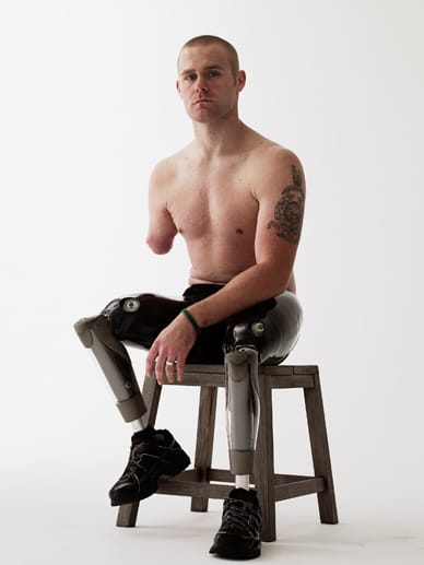 Marinesoldat Mark Ormod war 2007 in Afghanistan stationiert. Er verlor beide Beine und seinen rechten Arm durch eine Sprengfalle.