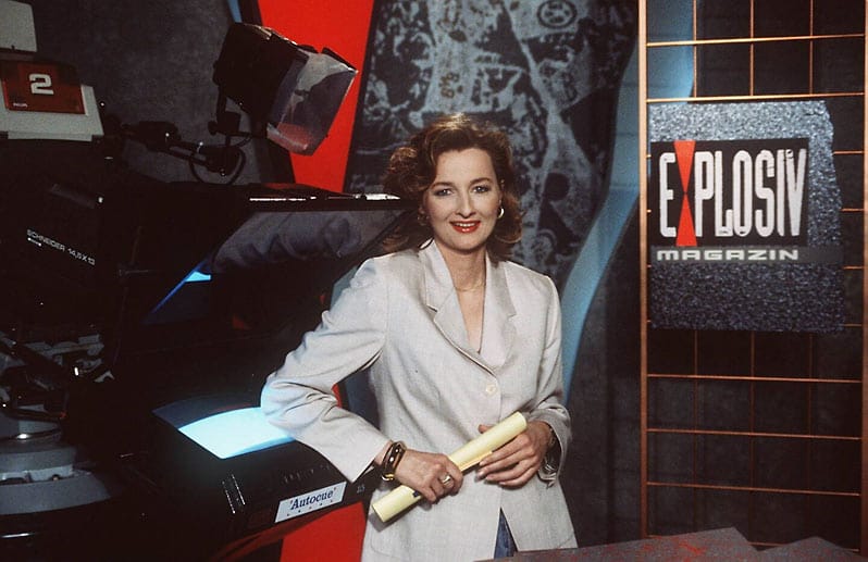 Frauke Ludowig 1994 - sie moderierte das Magazin "Explosiv".