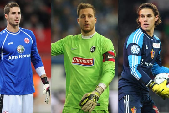 Kevin Trapp (v. li. n. re.), Oliver Baumann, Yann Sommer werden als Nachfolgekandidaten von Marc-André ter Stegen gehandelt. (Montage: t-online.de)