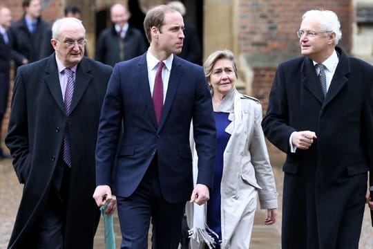 Prinz William am St. John's College in Cambridge.