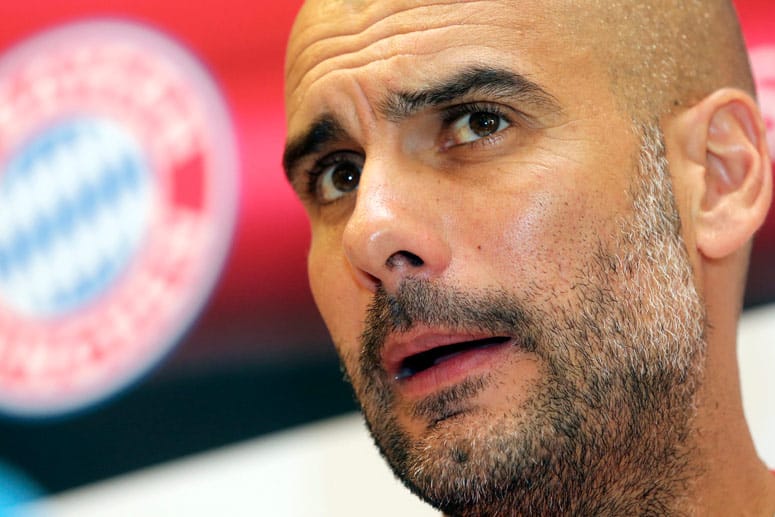 Pep Guardiola will aus Respekt vor Dortmund nicht über Lewandowski sprechen.