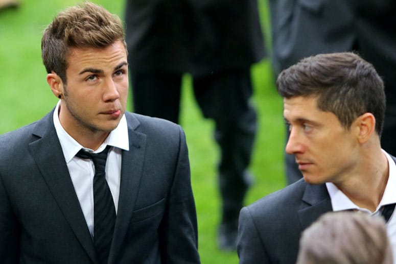 Mario Götze (li.) und Robert Lewandowski: Zwei Transfers mit doppeltem Boden.