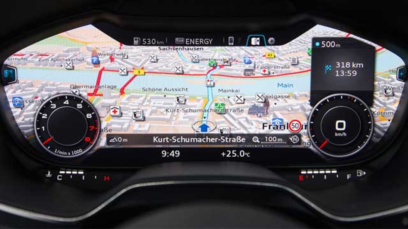 Audi zeigt das Cockpit der Zukunft: Großes Mäusekino