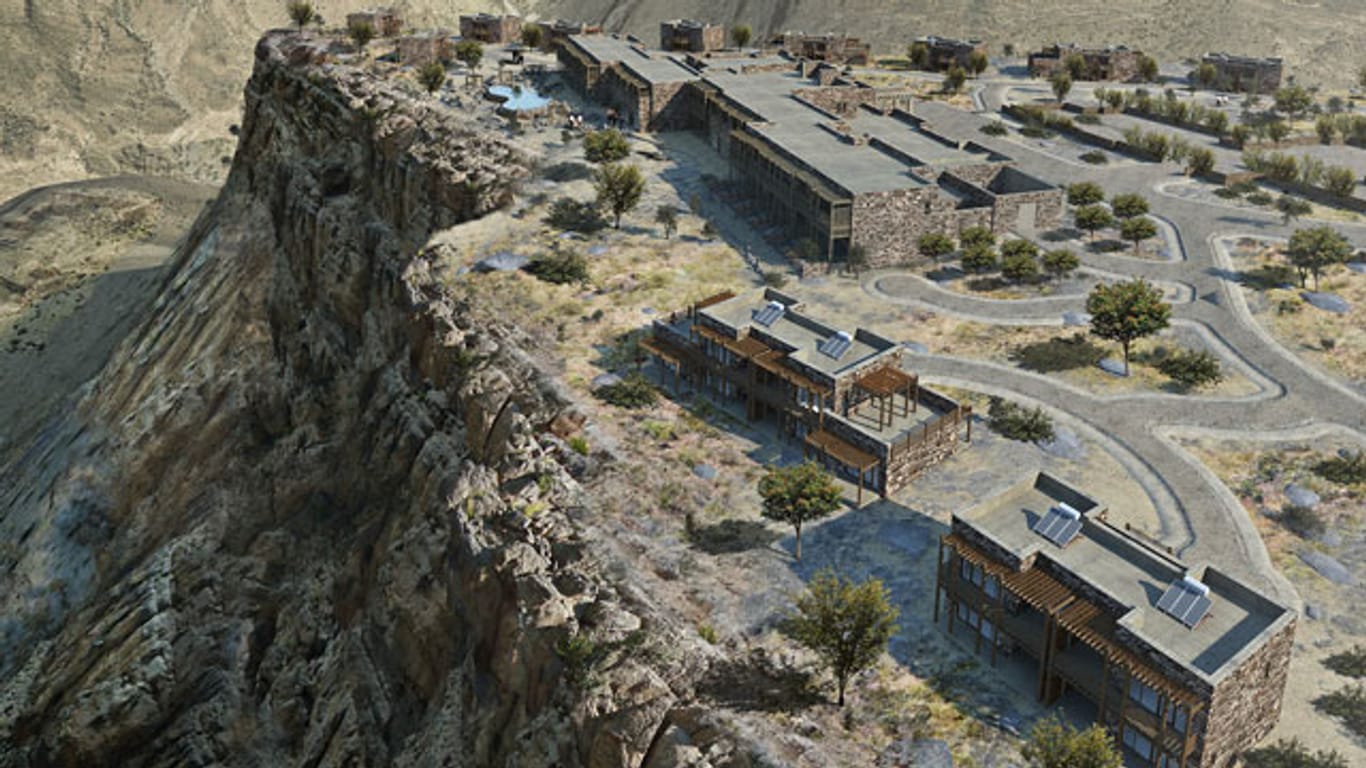 Zwischen den Bergen der Hajar-Berge im Oman eröffnet dieses Jahr das "Alila Jabal Akhdar".