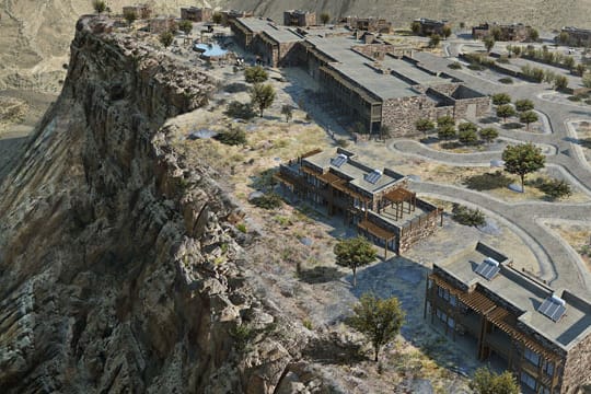 Zwischen den Bergen der Hajar-Berge im Oman eröffnet dieses Jahr das "Alila Jabal Akhdar".