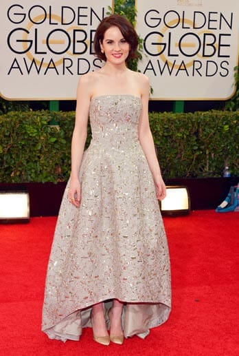 Michelle Dockery aus der britischen Erfolgsserie "Downton Abbey" bringt Glamour auf den roten Teppich.