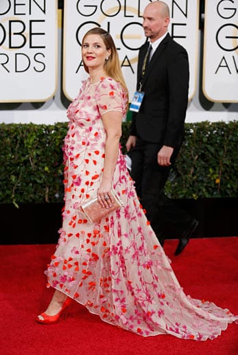Drew Barrymore war eine von drei schwangeren Schauspielerinnen bei den Globes - und die am schlechtesten angezogene.