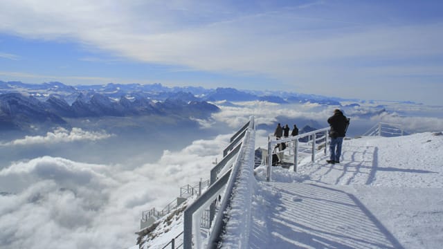 Säntis: Alpenpanorama und Wolkenmeer.