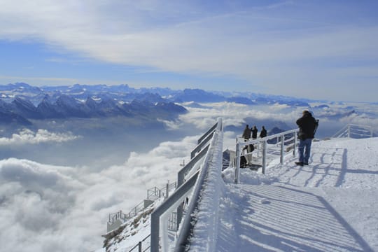 Säntis: Alpenpanorama und Wolkenmeer.