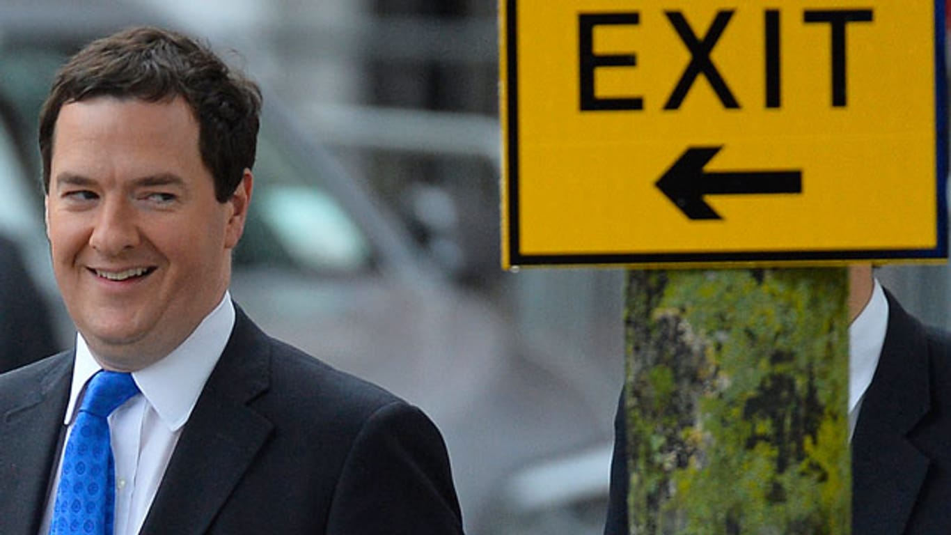 Britischer Finanzminister George Osborne: Großbritannien droht mit Austritt aus der EU