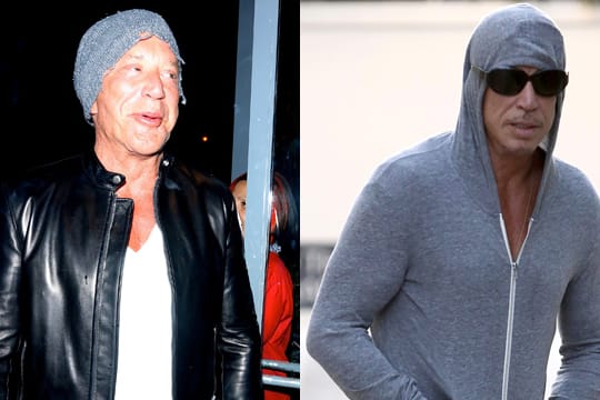 Mickey Rourke hat sich innerhalb von fünf Monaten wieder extrem verändert.