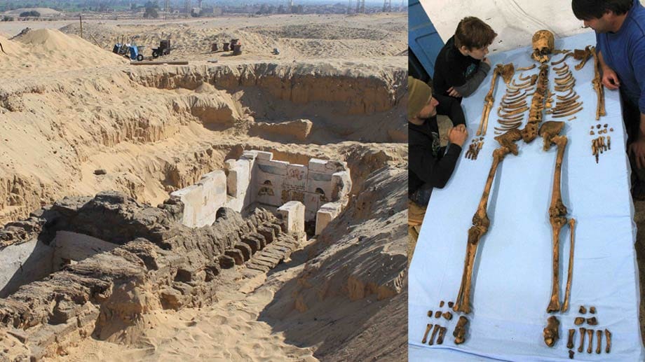 Forscher haben im ägyptischen Abydos das Grab des bislang unbekannten Königs Senebkai freigelegt. Forscher haben im ägyptischen Abydos das Grab des bislang unbekannten Königs Senebkai freigelegt.