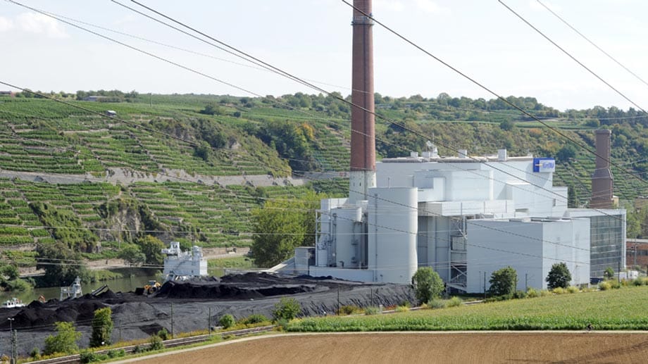 Kohlekraftwerk in der Nähe von Ludwigsburg: Am Abend ist in der Stadt der Strom ausgefallen.