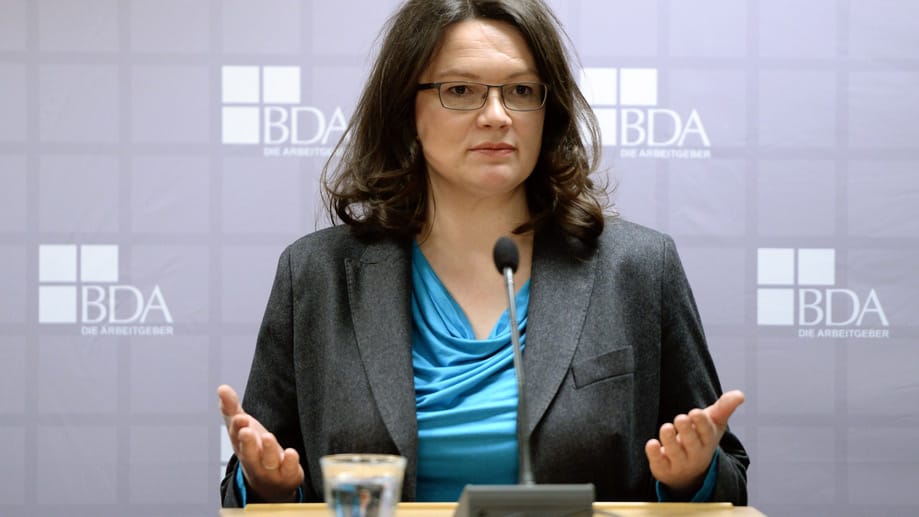 Bundesarbeitsministerin Andrea Nahles könnte bei der Umsetzung ihrer Rentenpläne ins Straucheln geraten