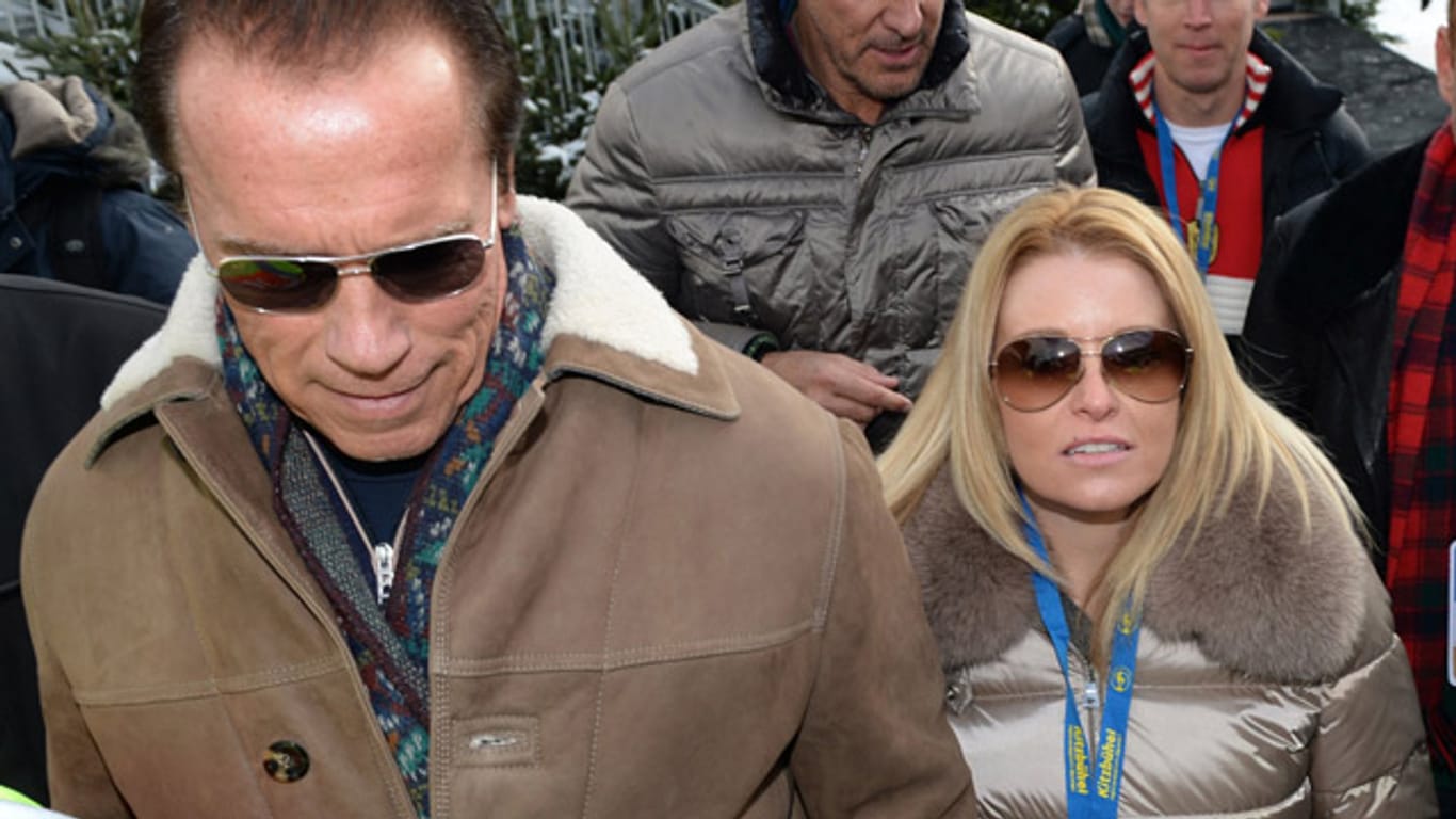 Arnold Schwarzenegger erschien mit seiner neuen Freundin Heather Milligan in Kitzbühel.