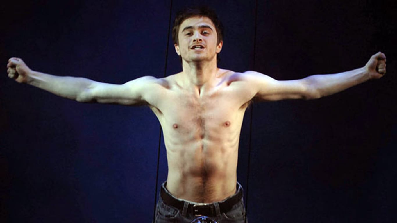 Daniel Radcliffe bei Proben zum Theaterstück "Equus" im Jahr 2007.