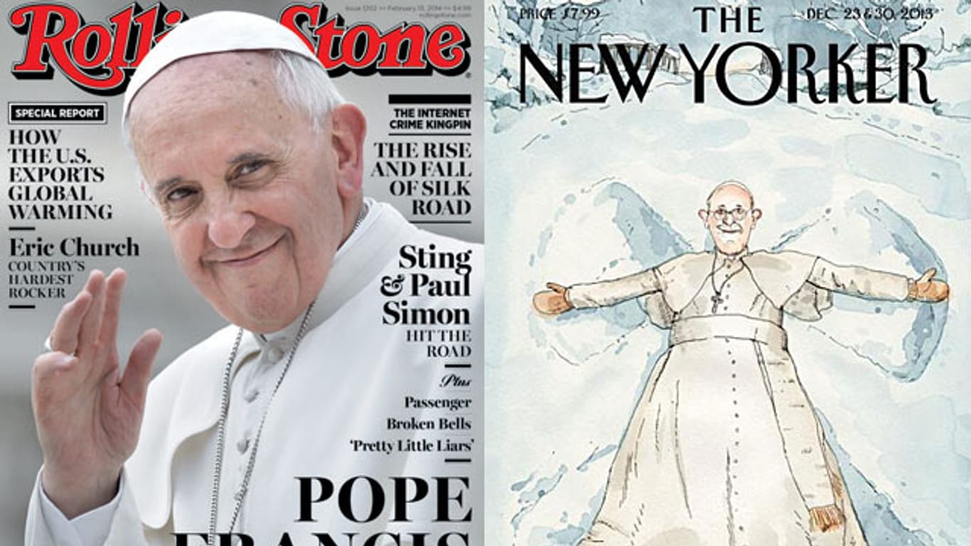 Papst Franziskus auf dem Titel des Rolling Stone.