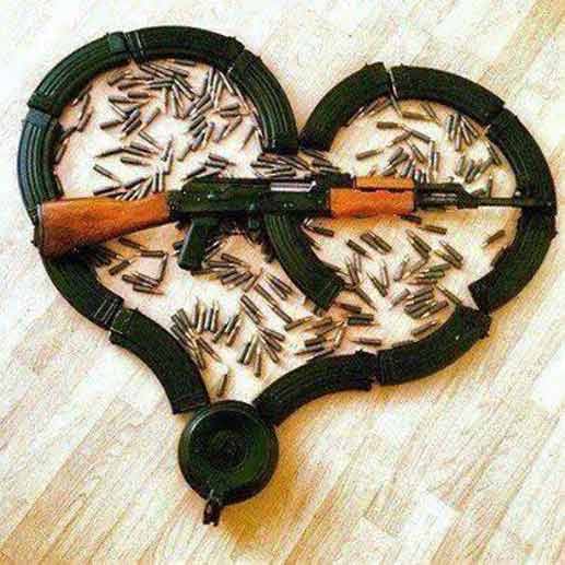 Kriegsromantik auf der Facebook-Seite von Abu Waheed (