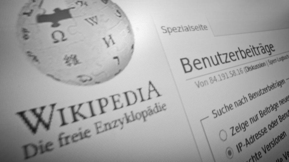 Screenshot einer Wikipedia-Seite