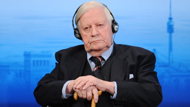 Altkanzler Helmut Schmidt auf der Münchner Sicherheitskonferenz.