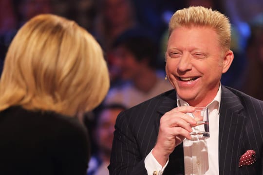 Seriös und gut gelaunt: Boris Becker im "Aktuellen Sportstudio".