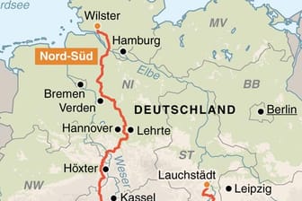 Durch riesige Stromautobahnen soll der Windstrom vom Norden in den Süden Deutschlands gelangen