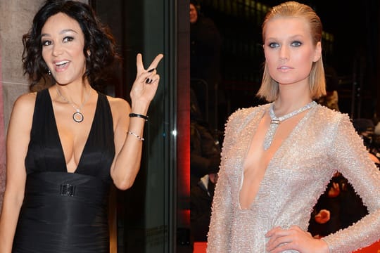 Verona Pooth und Toni Garrn ließen bei der Berlinale-Eröffnung tief blicken.