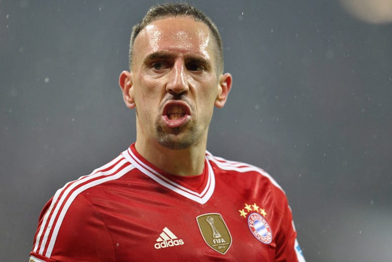 Blutergusses im Gesäß: Der FC Bayern muss auf Franck Ribéry verzichten.