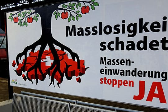 Volksabstimmung gegen Masseneinwanderung in der Schweiz
