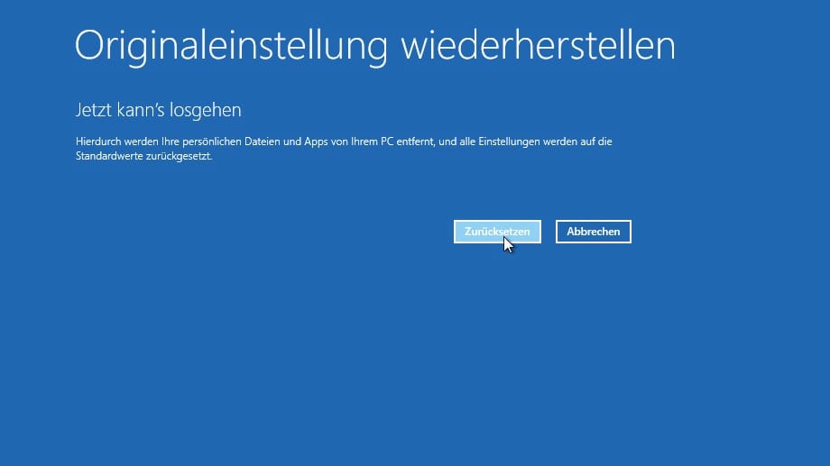 Dateien entfernen in Windows 8