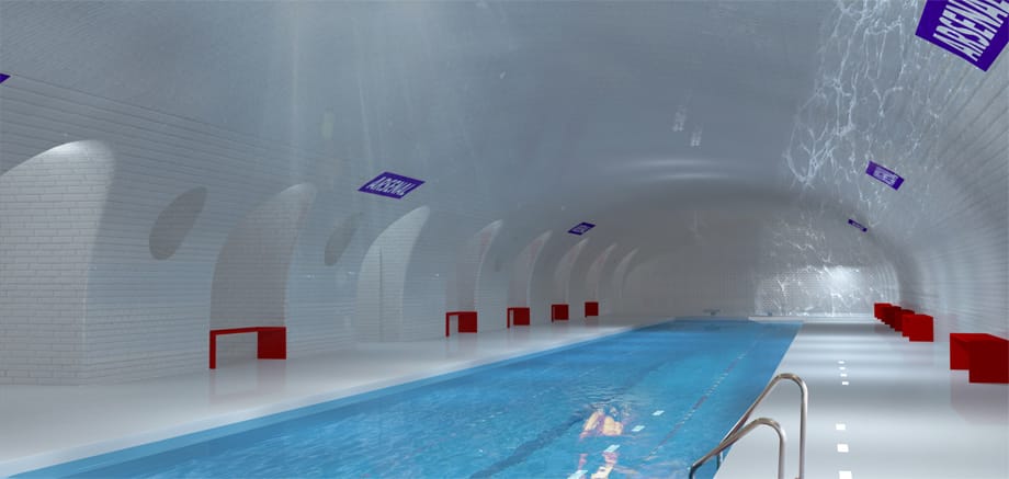Es gibt viele Vorschläge, wie die Metro-Station "Arsenal" genutzt werden könnte. Sie könnte beispielweise zu einem Schwimmbad umgebaut werden.