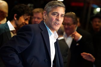 George Clooney stellte den Film "The Monuments Men" auf der Berlinale vor.