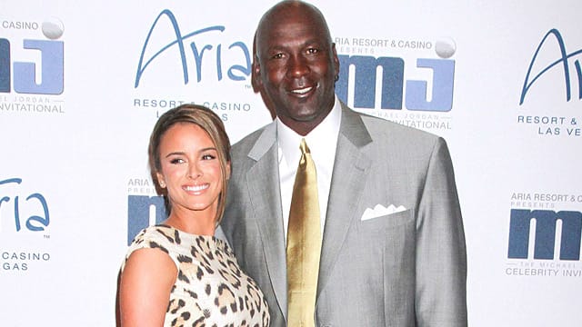 Michael Jordan und seine Frau Yvette Prieto.