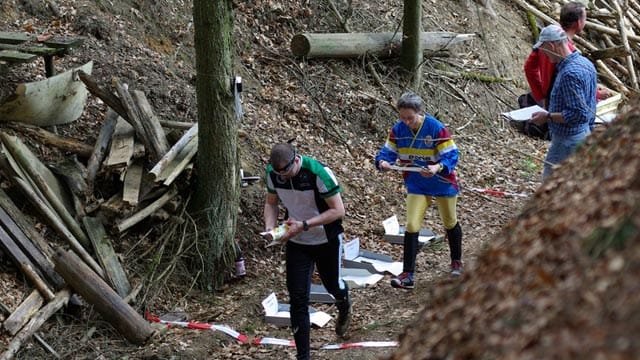 Orientierungslauf: Start bei einem Rennen.