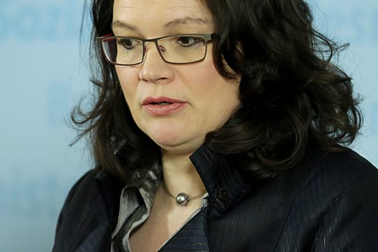 Arbeitsministerin Andrea Nahles sorgte für einen Eklat.