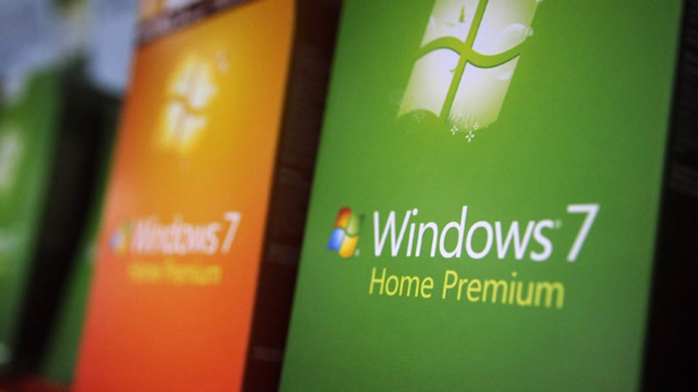 Windows 7 im Verkaufsregal