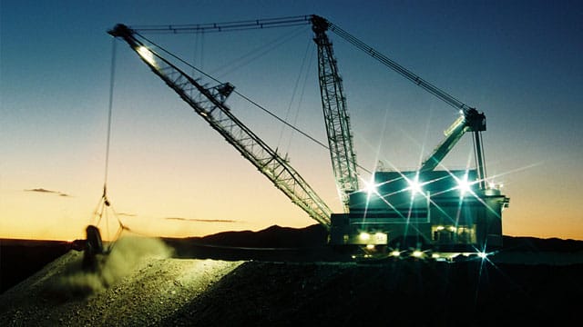 Die Rio Tinto Kohlemine in Hunter Valley nördlich von Sidney