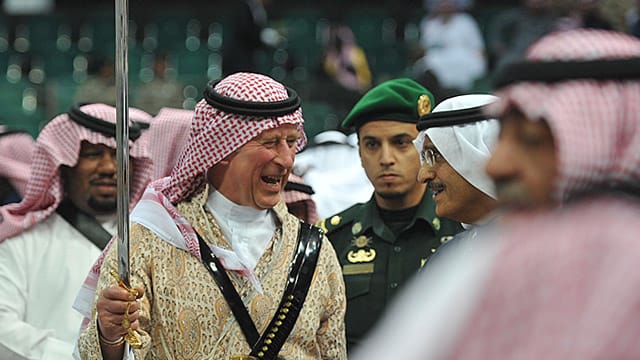 Der britische Thronfolger Prinz Charles bei seinem Besuch in Saudi-Arabien.