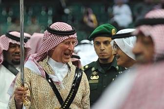 Der britische Thronfolger Prinz Charles bei seinem Besuch in Saudi-Arabien.
