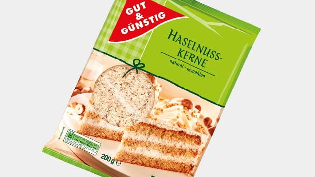 Edeka: In den gemahlenen Haselnusskernen der Marke "Gut und Günstig" können Glasstücke enthalten sein.