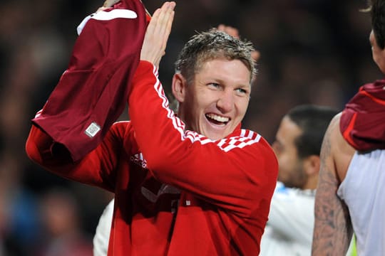 Bastian Schweinsteiger freut sich über sein gelungenes Startelf-Comeback.