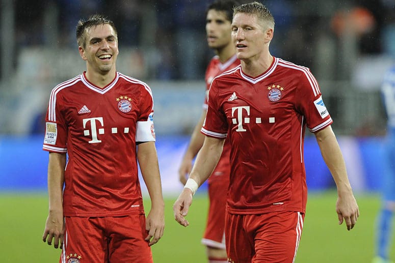 Philipp Lahm und Bastian Schweinsteiger harmonieren gut im Mittelfeld.