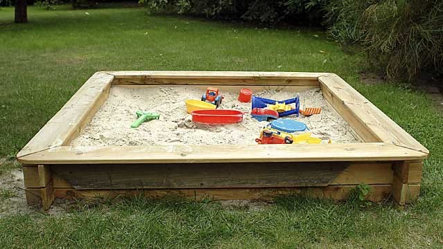 Tipps für den Sandkasten aus Holz.