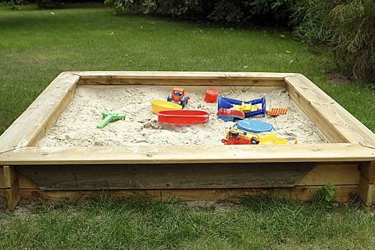 Tipps für den Sandkasten aus Holz.