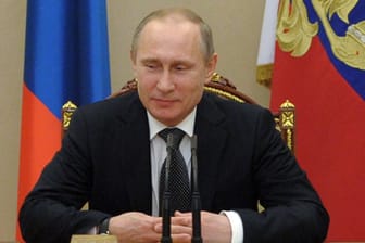Russlands Staatsoberhaupt Wladimir Putin in seinem Moskauer Amtssitz, dem Kreml.