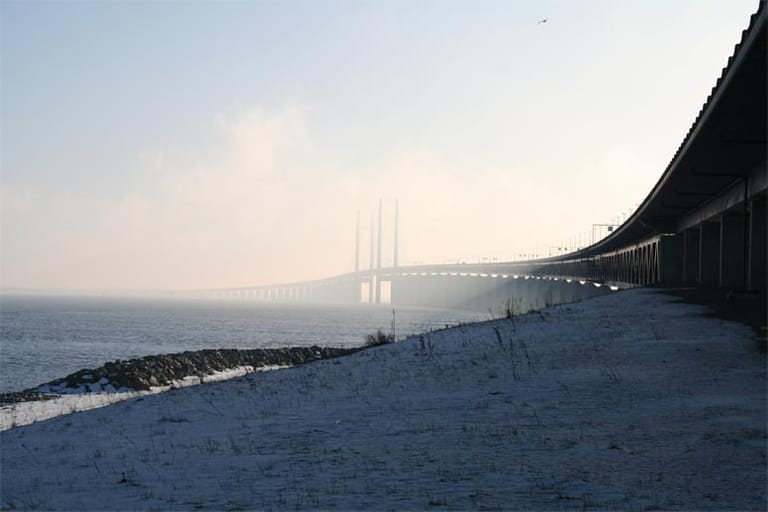 Die Bauarbeiten der Brücke verschluckten Kosten in der Höhe einer Milliarde Euro und dauerten rund 40 Monate.