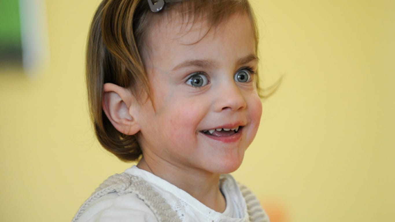 Große Augen: Der dreijährigen Frieda geht es heute gut