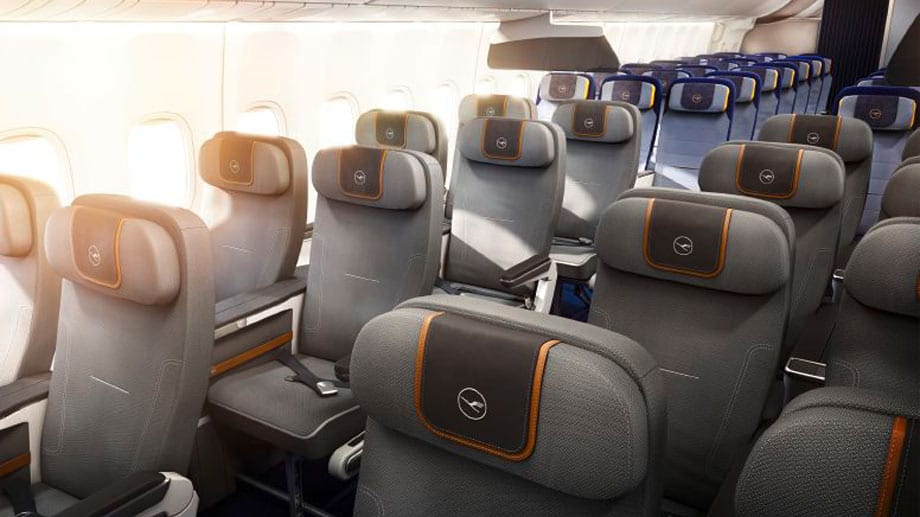 Lufthansa zeigt seine neue Zwischenklasse Premium Economy