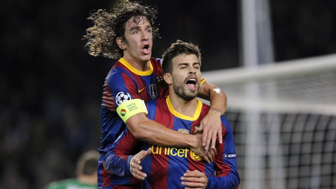 Seit 2008 spielen Gerard Pique und Carles Puyol gemeinsam für den FC Barcelona.